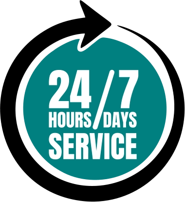 24 7 HOURS DAYS SERVICE